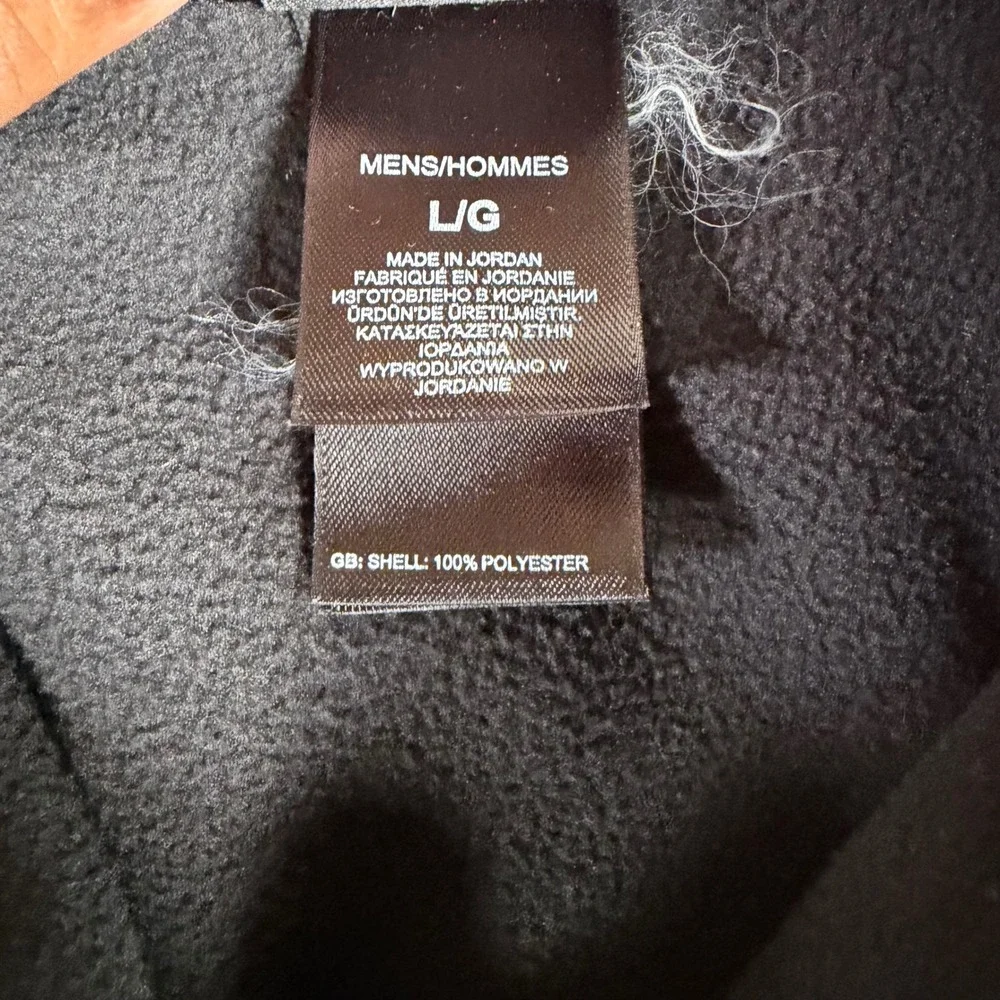 The North Face Mens Black Fleece 1/4 Zip Pullover Mock Neck Sweater Large 2424